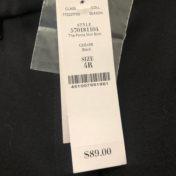 WHITE HOUSE BLACK MARKET black pants/slacks - Picture 5 of 7